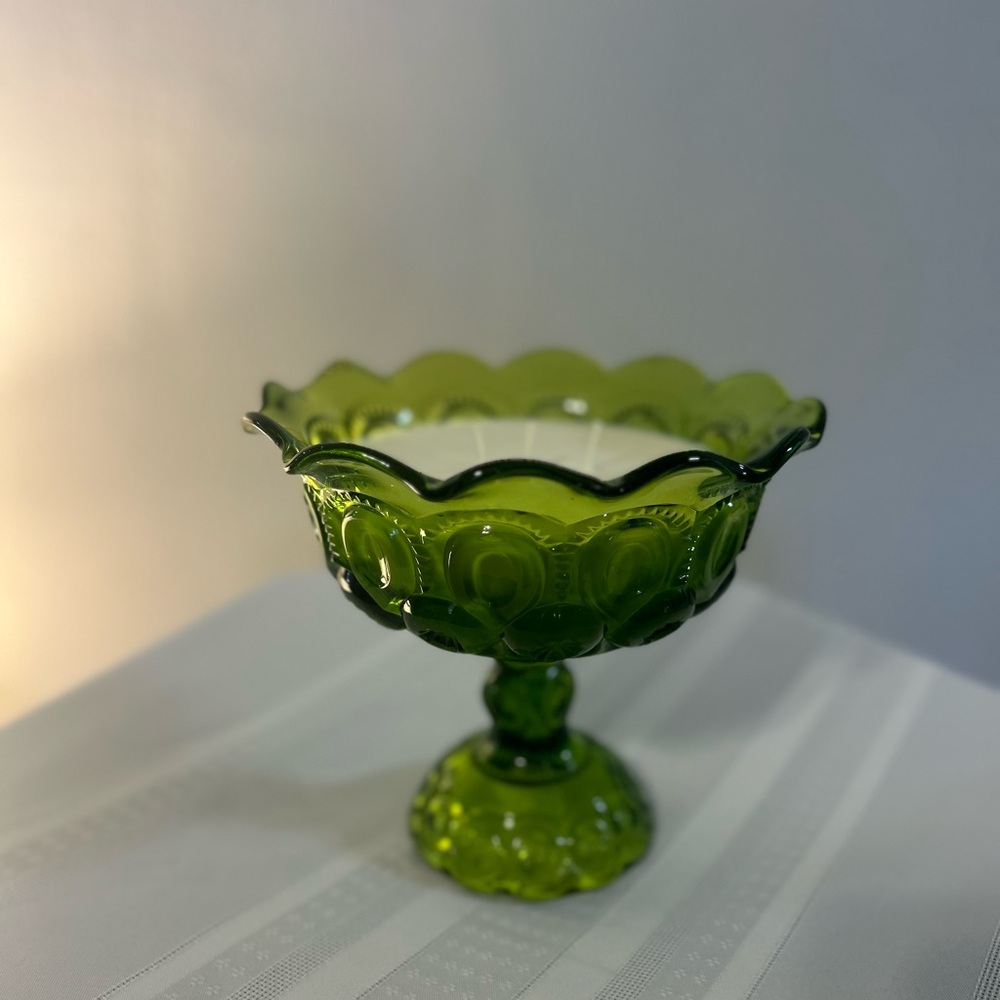 Vintage Carnival Glass Candle